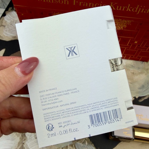 NEW Maison Francis Kurkdjian Baccarat Rouge 540 Sample & Gentle Fluidity Set. - Picture 8 of 9